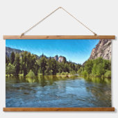 YOSEMITE OASIS-Holztäfelung Wandteppich Mit Holzrahmen (Vorne)