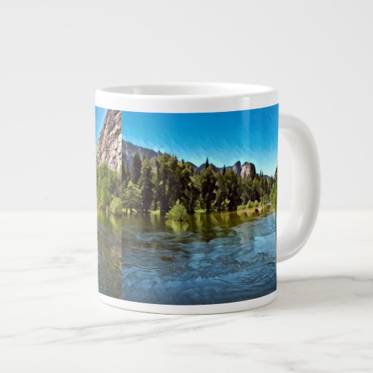 YOSEMITE OASIS Jumbo-Tasse (Vorderseite Rechts)