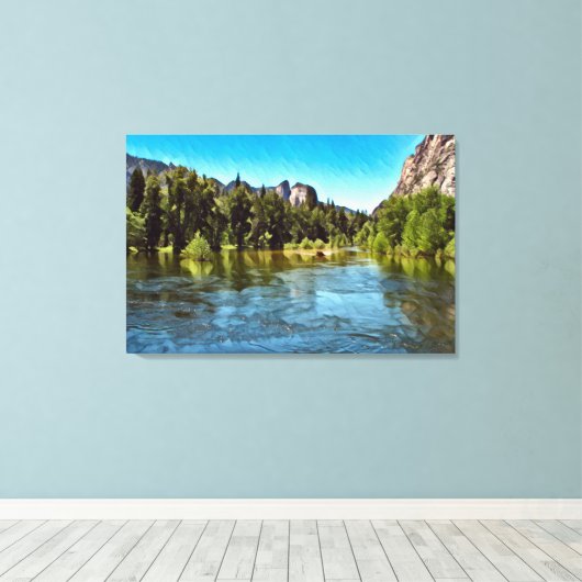 YOSEMITE OASIS Leinwand Art (Insitu (Holzboden))
