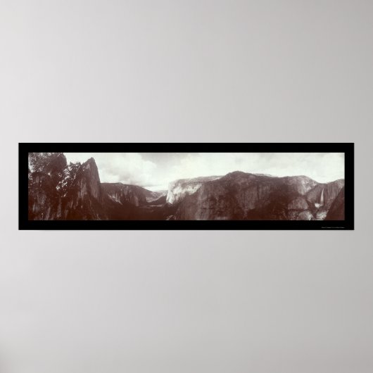 Yosemite Panorama Foto 1899 Poster (Vorne)