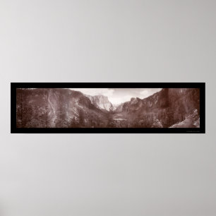 Yosemite-Panorama-Foto 1899 Poster