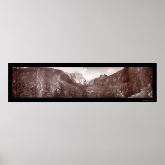 Yosemite Panorama Foto 1899 Poster (Vorne)