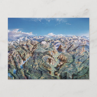 Yosemite Panorama Postkarte