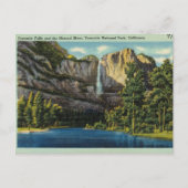 Yosemite Park Falls Postkarte (Vorderseite)