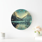 Yosemite Park Sunrise Große Wanduhr (Zuhause)