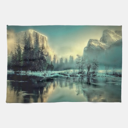 Yosemite Park Sunrise Handtuch (Horizontal)