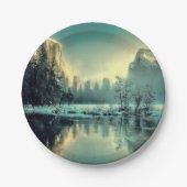 Yosemite Park Sunrise Pappteller (Vorderseite)