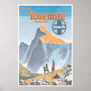 Yosemite Poster Nationalpark Druck Santa Fe Kunst