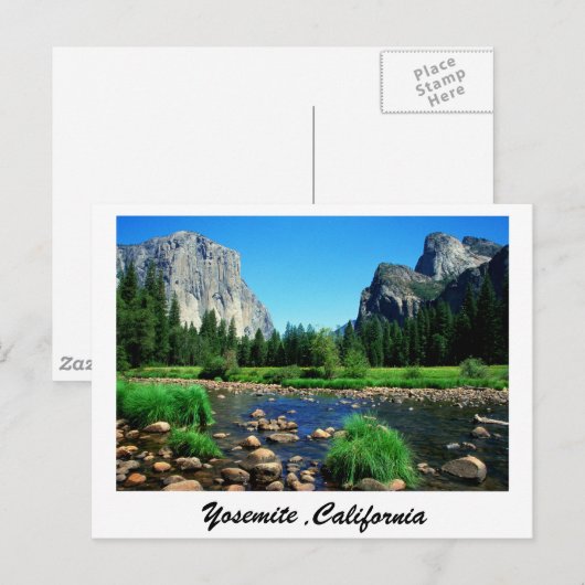 Yosemite Postkarte (Vorne/Hinten)