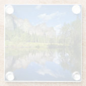 Yosemite-Reflexion Glasuntersetzer (Rückseite)