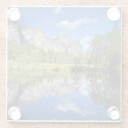 Yosemite-Reflexion Glasuntersetzer (Rückseite)