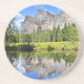 Yosemite-Reflexion Sandstein Untersetzer (Vorne)