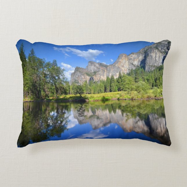 Yosemite-Reflexion Zierkissen (Vorderseite)