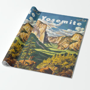 Yosemite-Reise Kunst Geschenkpapier