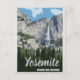 Yosemite-Reiseposter Nationalpark-Postkarte Postkarte