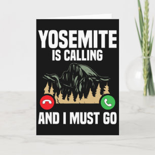 Yosemite ruft, ich muss gehen Urlaub Nationalpark Karte