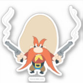 Yosemite Sam Back Off Aufkleber (Vorderseite)