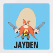 Yosemite Sam Back Off Etiketten (Design 1)