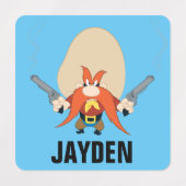 Yosemite Sam Back Off Etiketten (Design 2)