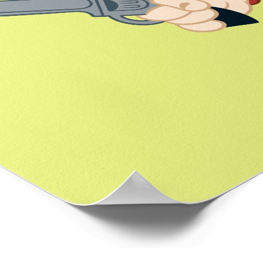 Yosemite Sam Back Off Poster (Ecke)