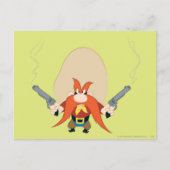 Yosemite Sam Back Off Postkarte (Vorderseite)