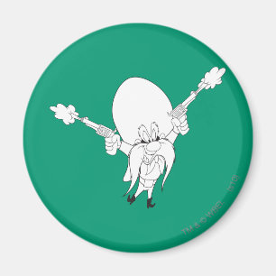 Yosemite Sam Guns Blade Magnet
