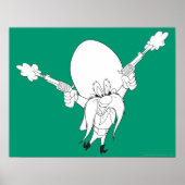 Yosemite Sam Guns Blazing Poster (Vorne)