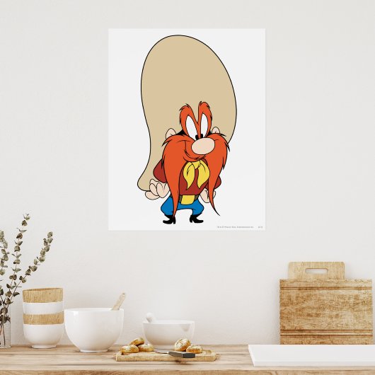 Yosemite Sam Hands auf Hips Poster (Küche)
