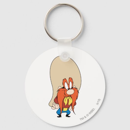 Yosemite Sam Hands auf Hips Schlüsselanhänger (Vorderseite)