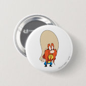Yosemite Sam Hands auf Hüften Button (Vorne & Hinten)