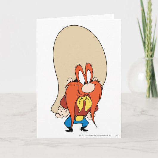 Yosemite Sam Hands auf Hüften Karte (Vorderseite)