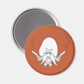 Yosemite Sam Rauchpistolen Magnet (Vorderseite/Rückseite)