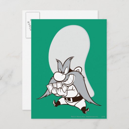 Yosemite Sam Spielkarten Postkarte (Vorne/Hinten)