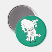 Yosemite Sam Steaming Mad Magnet (Vorderseite/Rückseite)