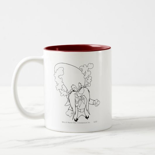 Yosemite Sam Steaming Mad Zweifarbige Tasse (Links)