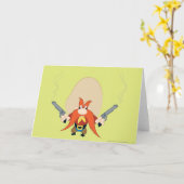 Yosemite Sam Zurück Karte (Gelbe Blume)