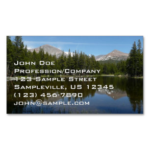 Yosemite-See-Reflexion Magnetische Visitenkarte