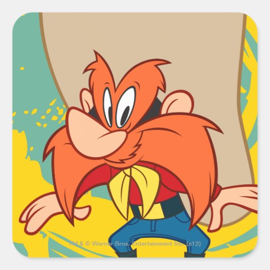 Yosemite Stehend Quadratischer Aufkleber (Vorderseite)