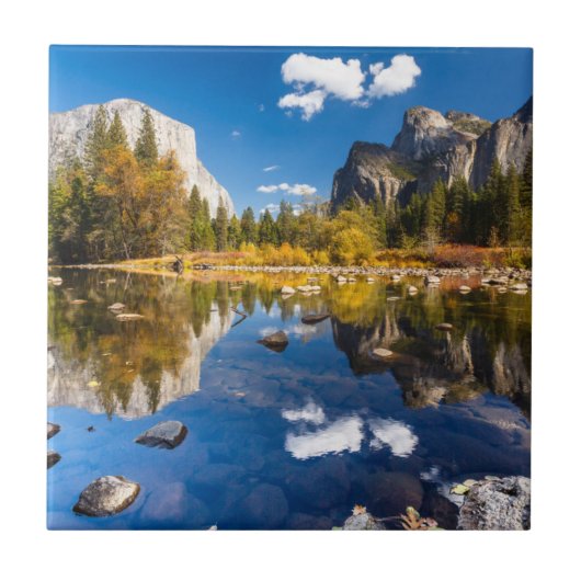 Yosemite-Tal im Fall Fliese (Vorderseite)