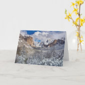 Yosemite-Tal im Schnee Karte (Gelbe Blume)