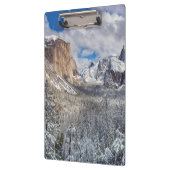 Yosemite-Tal im Schnee Klemmbrett (Links)