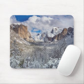 Yosemite-Tal im Schnee Mousepad (Mit Mouse)