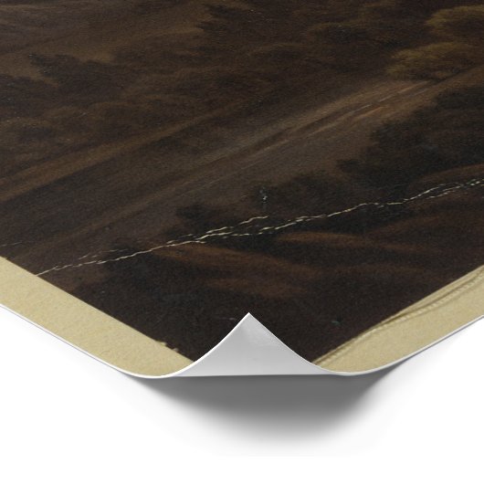 Yosemite Tal. Nach dem Gemälde von Thomas Hill Poster (Ecke)