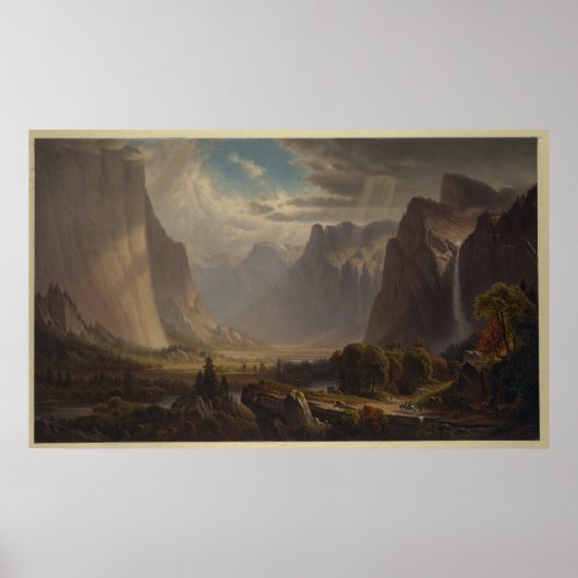 Yosemite Tal. Nach dem Gemälde von Thomas Hill Poster (Vorne)