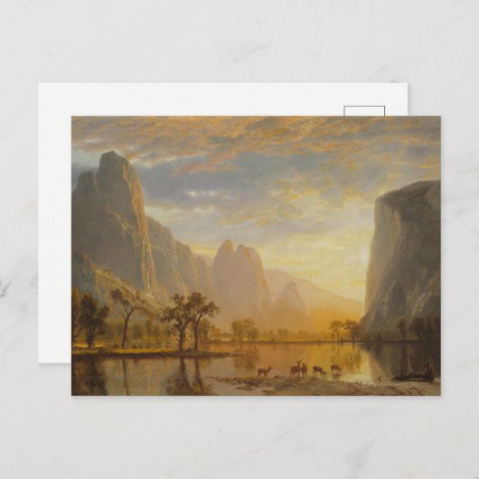 Yosemite-Tal Postkarte (Vorne/Hinten)