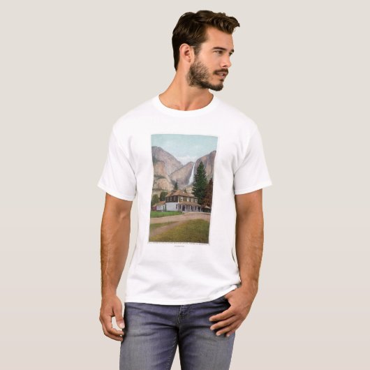 Yosemite-Tal-Speicher und Post T-Shirt (Vorne ganz)