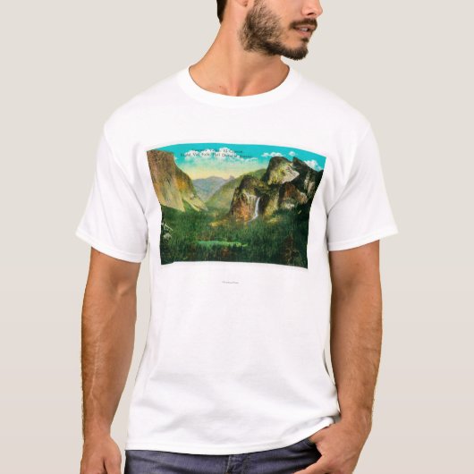 Yosemite-Tal ViewYosemite, CA T-Shirt (Vorderseite)