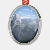 Yosemite-Tal vom Gletscher-Punkt Silbernes Ornament (Links)
