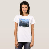 Yosemite-Tal vom Gletscher-Punkt T-Shirt (Vorne ganz)