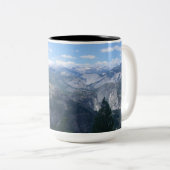 Yosemite-Tal vom Gletscher-Punkt Zweifarbige Tasse (VorderseiteRechts)